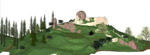phpto modelisation 3d des ruines du chateau engelbourg Thann