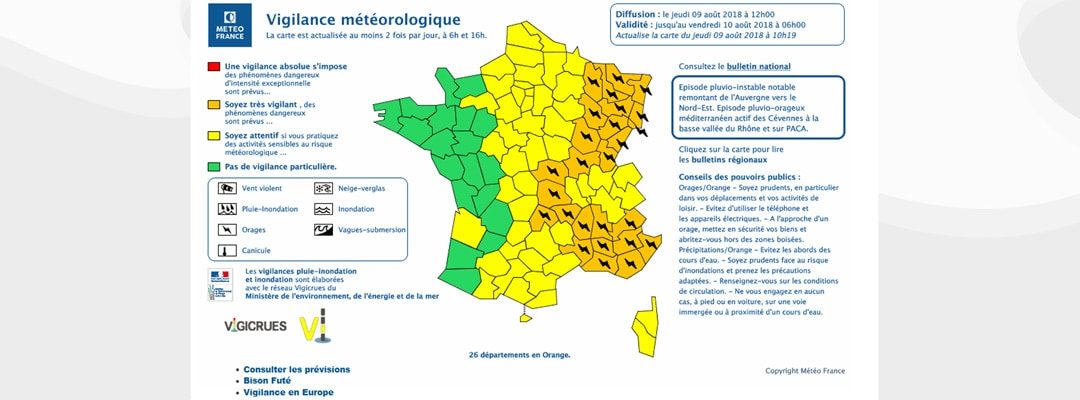 Alerte Météo – Vigilance orange