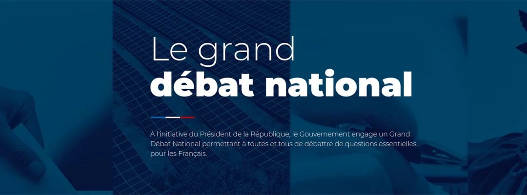 Tenue du Grand débat national