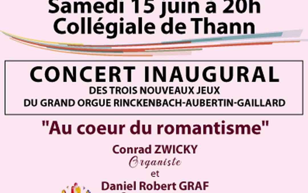 Concert inaugural des trois nouveaux jeux d’orgues