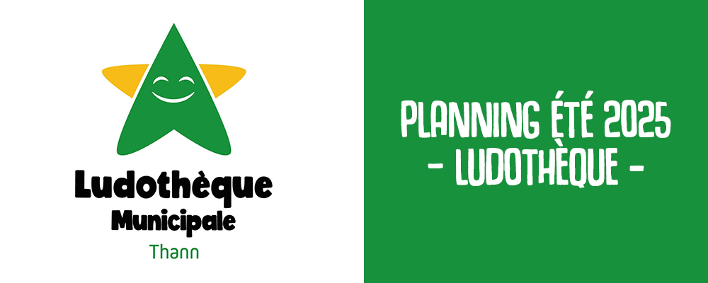 PLANNING ÉTÉ 2025 – LUDOTHÈQUE MUNICIPALE